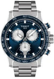 Tissot Supersport Chrono Blue Dial Silver Steel Strap Watch For Men - T125.617.11.041.00 Authentic Buy Shop Now