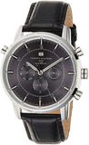 Tommy Hilfiger Harrison Chronograph Black Dial Black Leather Strap Watch for Men - 1790875 Authentic Buy Shop Now