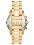 Michael Kors Lexington Chronograph Blue Dial Gold Steel Strap Watch for Men - MK9153 Authentic Buy Shop Now