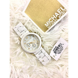 Michael Kors Runway White Dial White Steel Strap Watch for Women - MK5145 Authentic Buy Shop Now