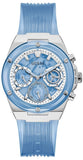 Guess Athena Active Life Clear White Dial Blue Rubber Strap Watch for Women - GW0409L1 Authentic Buy Shop Now