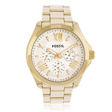 Fossil Cecile Multifunction Champagne Dial Gold Steel Strap Watch for Women - AM4510 Authentic Buy Shop Now