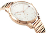 Tommy Hilfiger Brooke Silver Dial Rose Gold Steel Strap Watch for Women - 1782021 Authentic Buy Shop Now