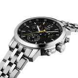 Tissot T Sport PRC200 Chronograph Black Dial Silver Steel Strap Watch for Men - T17.1.586.52 Authentic Buy Shop Now