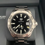 Tag Heuer Aquaracer Automatic Caliber 5 Black Dial Silver Steel Strap Watch for Men - WBD2110.BA0928 Authentic Buy Shop Now