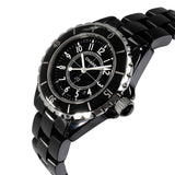 Chanel J12 Quartz Ceramic Black Dial Black Steel Strap Watch for Women - J12 H0682 Authentic Buy Shop Now