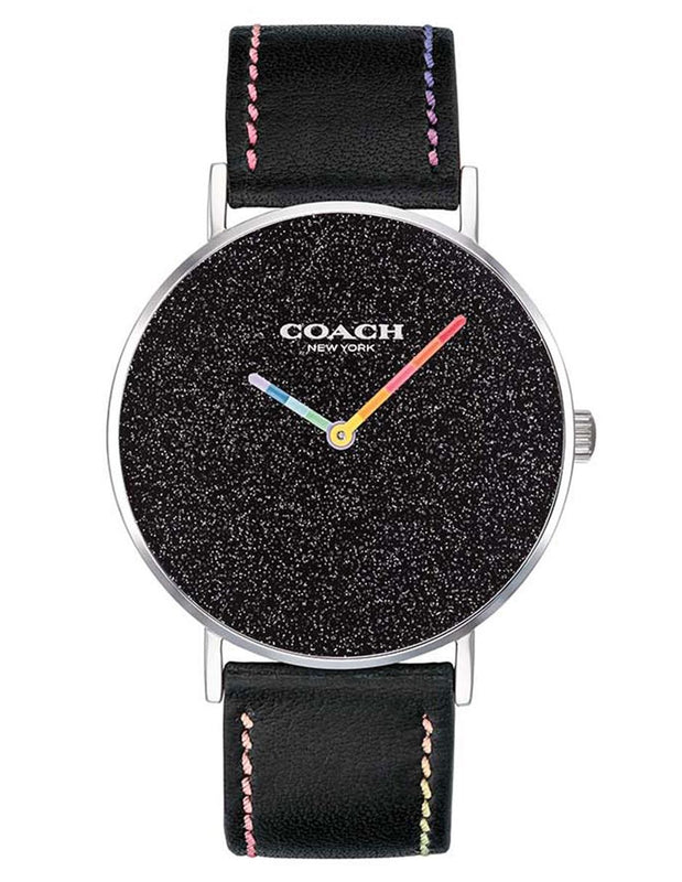 Coach Perry Black Dial Black Leather Strap Watch for Women - 14503033 Authentic Buy Shop Now