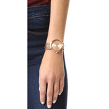 Michael Kors Garner Quartz Rose Gold Dial Rose Gold Steel Strap Watch For Women - MK6409 Authentic Buy Shop Now