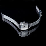Tissot Lovely Square Silver Dial Silver Mesh Bracelet Watch For Women - T058.109.11.036.00 Authentic Buy Shop Now