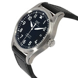 IWC Pilot's Mark XVIII 40mm Black Dial Black Leather Strap Watch for Men - IW327001 Authentic Buy Shop Now