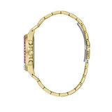 Guess Sugarrush Quartz Multicolor Dial Gold Steel Strap Watch For Women - GW0258L1 Authentic Buy Shop Now