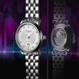 Tissot T Classic Carson Premium White Diamonds Dial Silver Steel Strap Watch for Women - T1222071103600 Authentic Buy Shop Now
