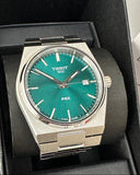 Tissot PRX Green Dial Silver Steel Strap Watch For Men - T137.410.11.091.00 Authentic Buy Shop Now