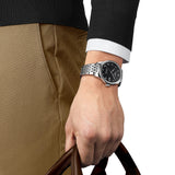 Tissot Le Locle Powermatic 80 Black Dial Silver Steel Strap Watch For Men - T006.407.11.052.00 Authentic Buy Shop Now