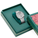 Gucci Grip Quartz Silver Dial Silver Steel Strap Watch For Women - YA157410 Authentic Buy Shop Now