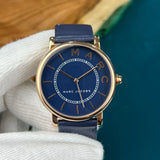 Marc Jacobs Roxy Navy Blue Dial Blue Leather Strap Watch for Women - MJ1534 Authentic Buy Shop Now
