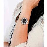 Swarovski Crystal Rose Black Dial Rose Gold Steel Strap Watch for Women - 5484050