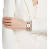 Emporio Armani Retro Mother of Pearl Dial Silver Mesh Bracelet Watch For Women - AR2067 Authentic Buy Shop Now