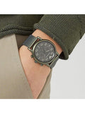 Emporio Armani Luigi Quartz Chronograph Black Dial Green Mesh Bracelet Watch For Men - AR11115 Authentic Buy Shop Now