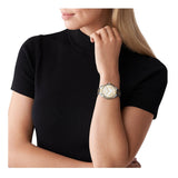 Michael Kors Kacie Three Hand Silver Dial Two Tone Steel Strap Watch for Women - MK6931 Authentic Buy Shop Now