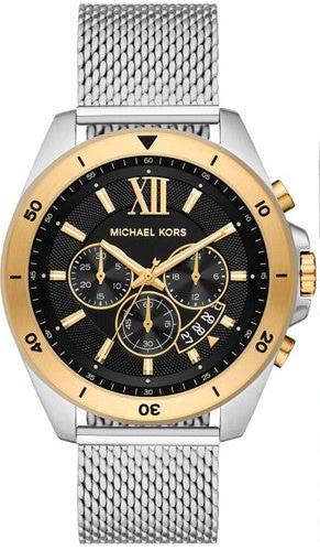 Michael Kors Brecken Quartz Black Dial Silver Mesh Strap Watch For Men - MK8961 Authentic Buy Shop Now