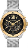 Michael Kors Brecken Quartz Black Dial Silver Mesh Strap Watch For Men - MK8961 Authentic Buy Shop Now