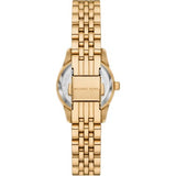 Michael Kors Lexington Three-Hand Blue Dial Gold Steel Strap Watch for Women - MK4802 Authentic Buy Shop Now
