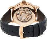 Emporio Armani Luigi Skeleton Silver Dial Black Leather Strap Watch For Men - AR60007 Authentic Buy Shop Now