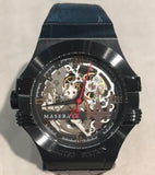 Maserati Automatic Skeleton Black Dial Black Leather Strap Watch For Men - R8821108021 Authentic Buy Shop Now