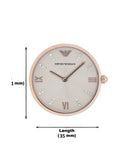Emporio Armani T-Bar Gianni Rose Gold Dial Rose Gold Steel Strap Watch For Women - AR11059 Authentic Buy Shop Now