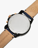 Fossil Grant Chronograph Black Dial Blue Leather Strap Watch for Men - FS5061 Authentic Buy Shop Now