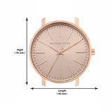 Michael Kors Pyper Quartz Rose Gold Dial Rose Gold Mesh Strap Watch For Women - MK4340 Authentic Buy Shop Now