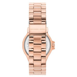 Michael Kors Lennox Three Hand Silver Dial Rose Gold Steel Strap Watch For Women - MK7279 Authentic Buy Shop Now