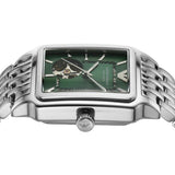 Emporio Armani Meccanico Automatic Green Dial Silver Steel Strap Watch For Men - AR60067 Authentic Buy Shop Now