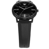 Emporio Armani Minimalist Analog Black Dial Black Leather Strap Watch For Men - AR11573 Authentic Buy Shop Now
