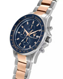 Maserati SFIDA Chronograph Blue Dial Two Tone Steel Strap Watch For Men - R8873640012 Authentic Buy Shop Now