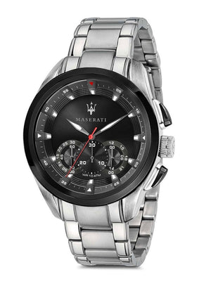Maserati Traguardo Analog Black Dial Stainless Steel Watch For Men - R8873612015 Authentic Buy Shop Now