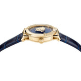 Versace Univers Navy Blue Dial Navy Blue Leather Strap Watch for Men - VEBK00318 Authentic Buy Shop Now