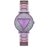 Guess Trend Diamonds Purple Dial Purple Steel Strap Watch for Women - GW0512L4 Authentic Buy Shop Now