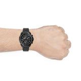 Fossil Bronson Chronograph Black Dial Black Steel Strap Watch for Men - FS5853 Authentic Buy Shop Now