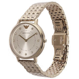 Emporio Armani Dress Quartz Rose Gold Dial Rose Gold Steel Strap Watch For Women - AR11062 Authentic Buy Shop Now