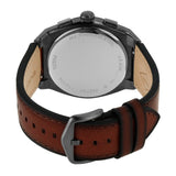 Fossil Everett Chronograph Grey Dial Brown Leather Strap Watch for Men - FS5799 Authentic Buy Shop Now