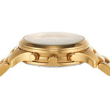 Michael Kors Runway Chronograph Gold Dial Gold Steel Strap Watch For Women - MK7326 Authentic Buy Shop Now