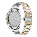 Salvatore Ferragamo Sapphire Chrono Green Dial Two Tone Steel Strap Watch for Men - SFME01223 Authentic Buy Shop Now