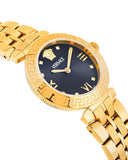 Versace Daphnis Quartz Black Dial Gold Steel Strap Watch for Women - VEOCA0524 Authentic Buy Shop Now