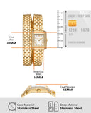 Michael Kors Emery Pave Double Wrap White Dial Gold Steel Strap Watch for Women - MK4833 Authentic Buy Shop Now