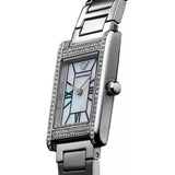 Emporio Armani Empire Mother of Pearl Dial Silver Steel Strap Watch For Women - AR11625 Authentic Buy Shop Now