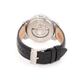 Fossil Grant Automatic Skeleton White Dial Black Leather Strap Watch for Men - ME3101 Authentic Buy Shop Now