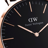 Daniel Wellington Classic Roselyn Black Dial Maroon Nylon Strap Watch For Women - DW00100269 Authentic Buy Shop Now