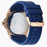 Guess Legacy Blue Dial Blue Silicone Strap Watch For Men - W1049G2 Authentic Buy Shop Now
